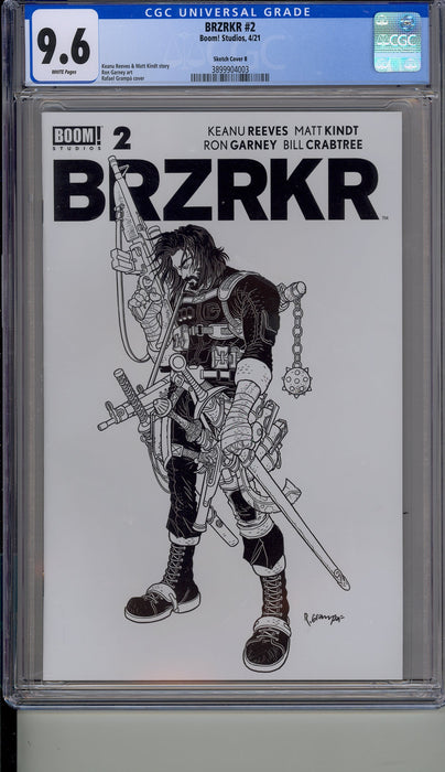 BRZRKR #2 CGC 9.6 GRAMPA SKETCH  B