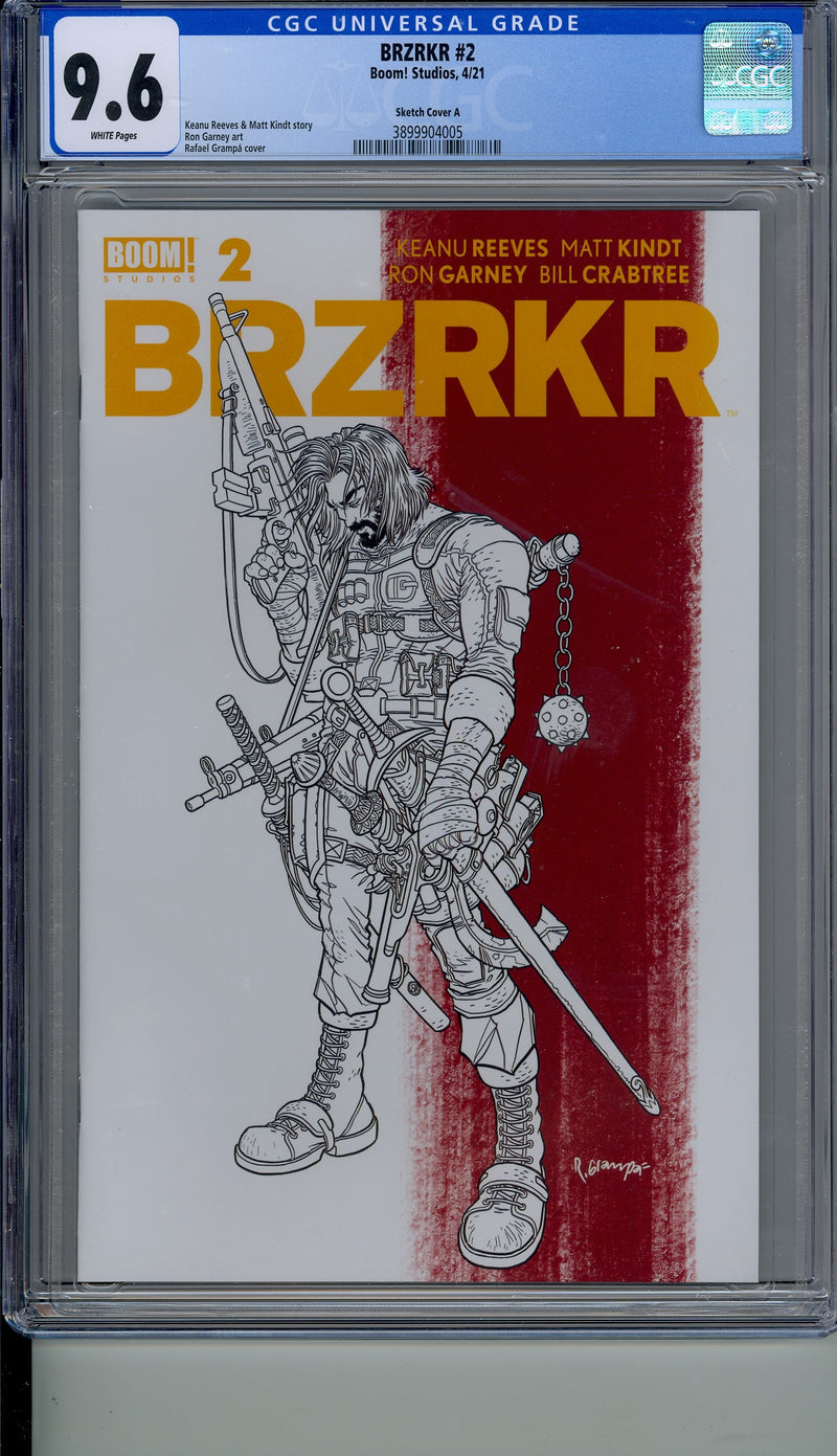 BRZRKR #2 CGC 9.6 GRAMPA SKETCH A