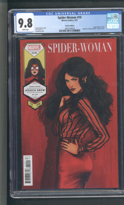 Spider-Woman #10 BARTEL SPIDER-WOMAN WOMENS HISTORY MONTH VA CGC 9.8