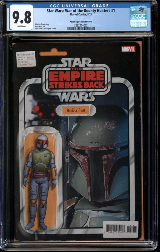 STAR WARS WAR OF THE BOUNTY HUNTERS #1 ACTION FIGURE VARIANT COVER CGC 9.8