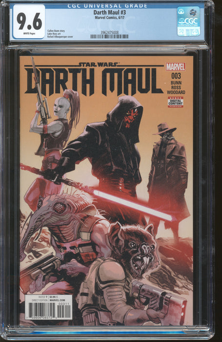Darth Maul #3 CGC 9.6 6/17 Marvel Comics