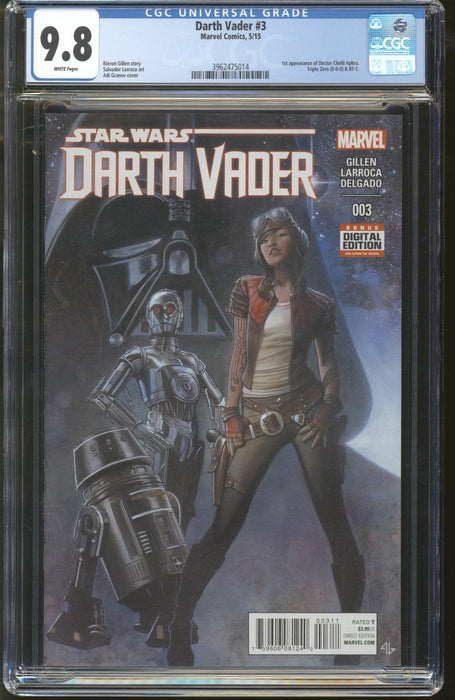 STAR WARS DARTH VADER #3 CGC 9.8 5/15 MARVEL COMICS