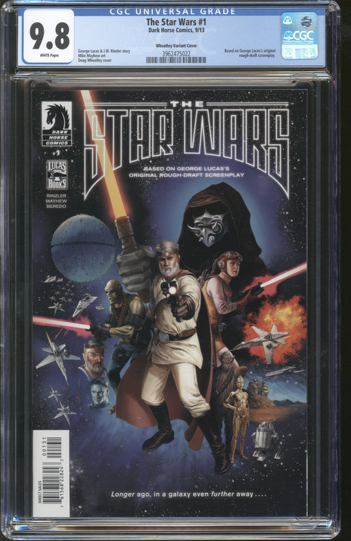 The Star Wars #1 9/13 Dark Horse Comics Wheatley Variant Cover CGC 9.8