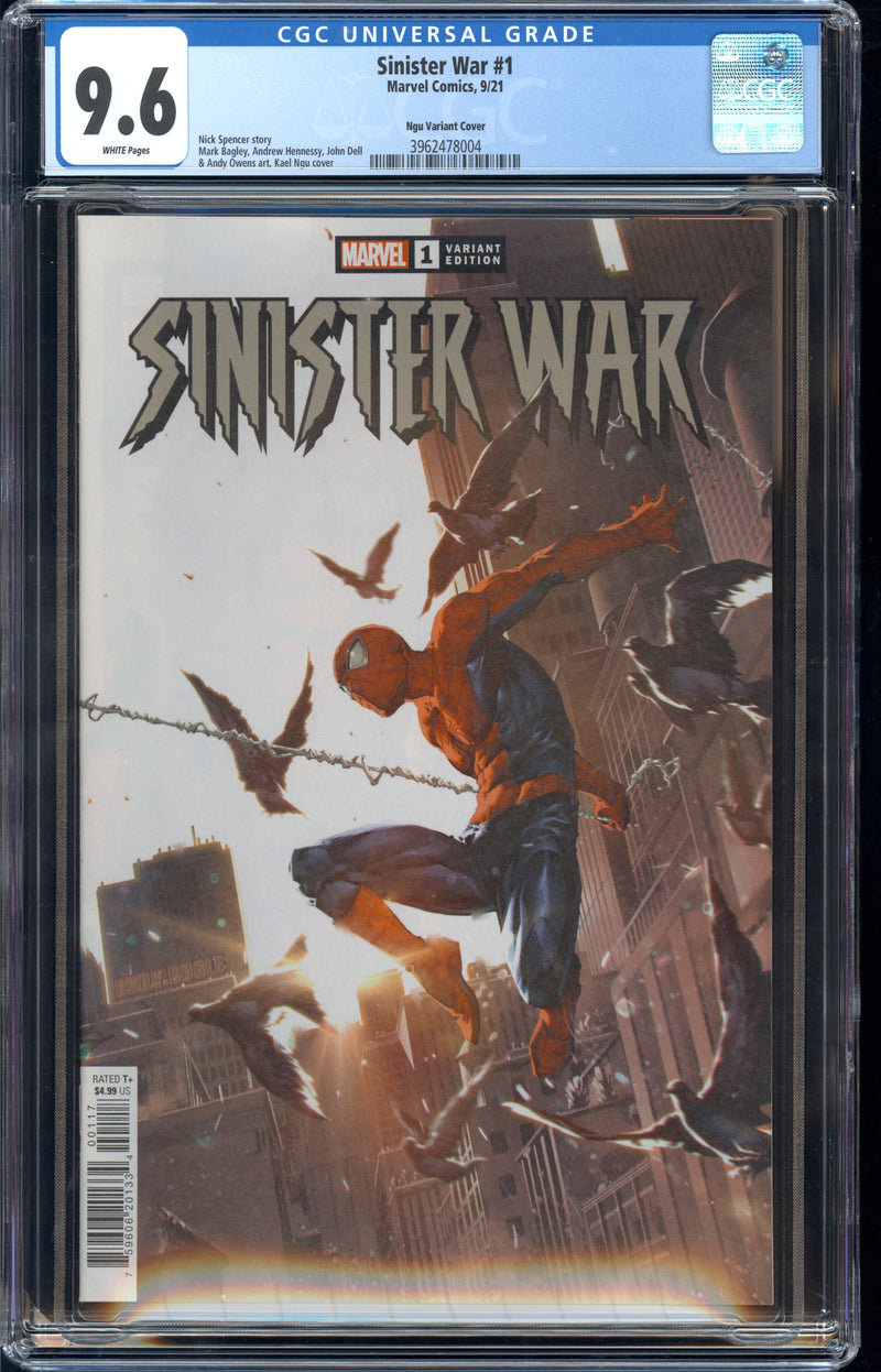 SINISTER WAR #1 NGU VARIANT CGC 9.6