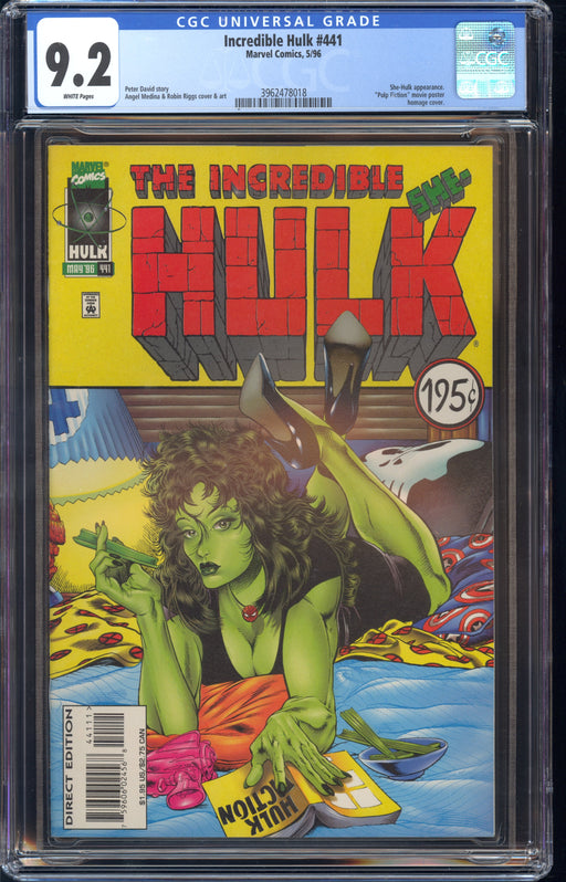 Incredible Hulk #441 CGC 9.2 Pulp Fiction Movie Poster Homage