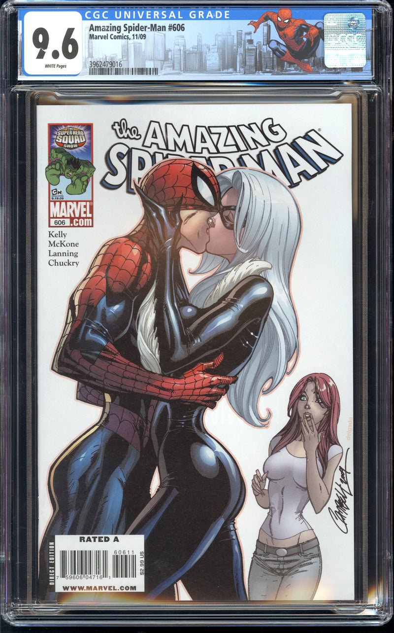 AMAZING SPIDER-MAN #606 CGC 9.6 J. Scott Campbell cover
