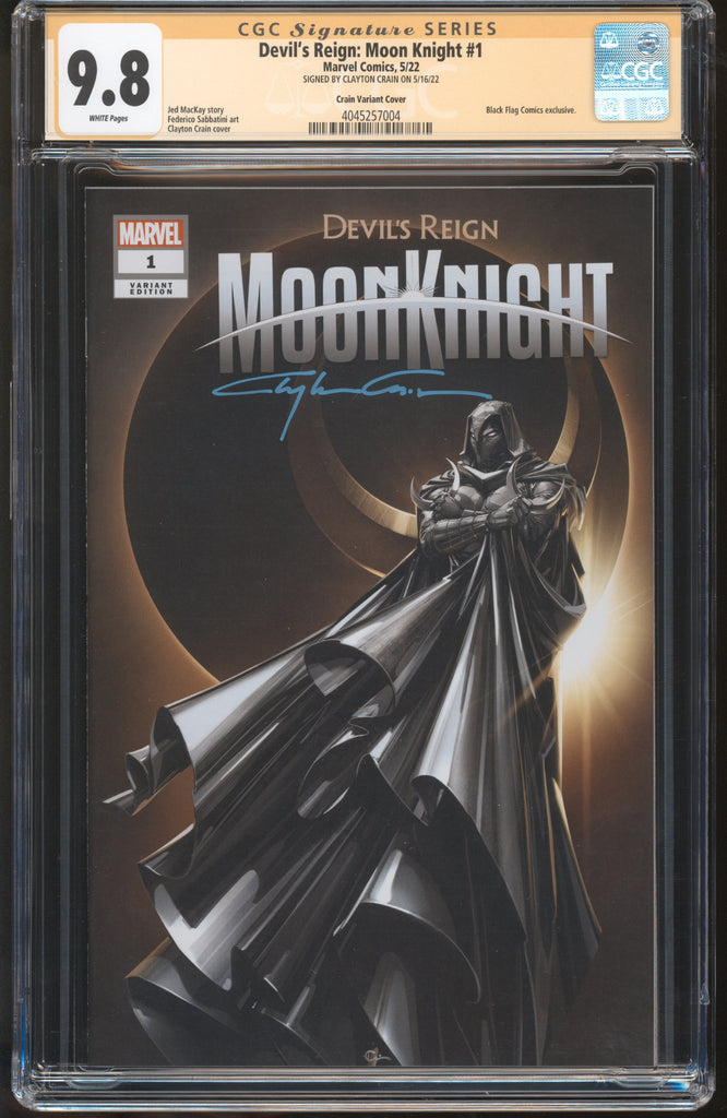 Devil's Reign: Moon Knight #1 Crain Variant Cover CGC 9.8