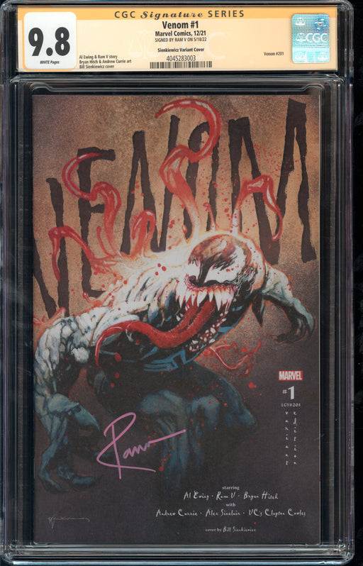 Venom #1 Sienkiewicz Variant Cover CGC 9.8