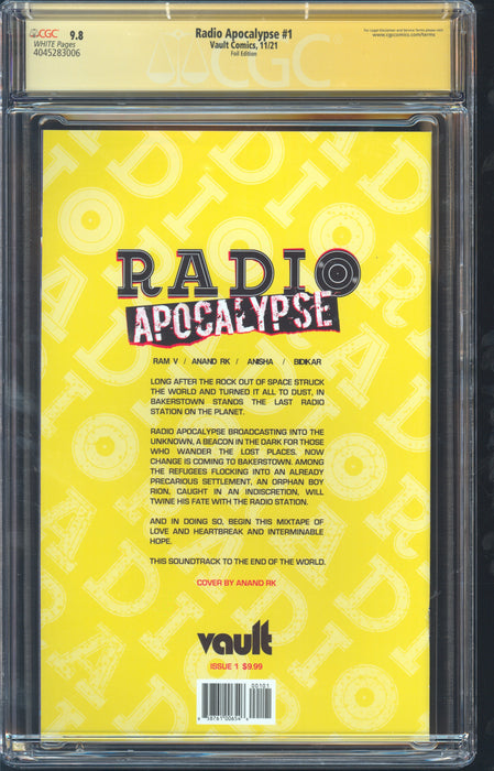 RADIO APOCALYPSE #1 FOIL EDITION CGC 9.8