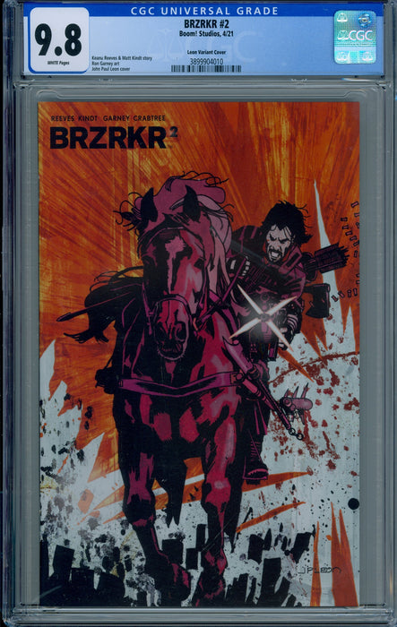 BRZRKR #2 CGC 9.8 Leon Variant Cover