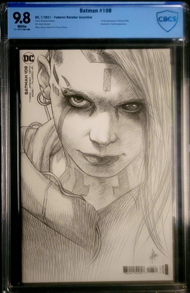 BATMAN #108 CBCS 9.8 FEDERICI 1:25 VARIANT