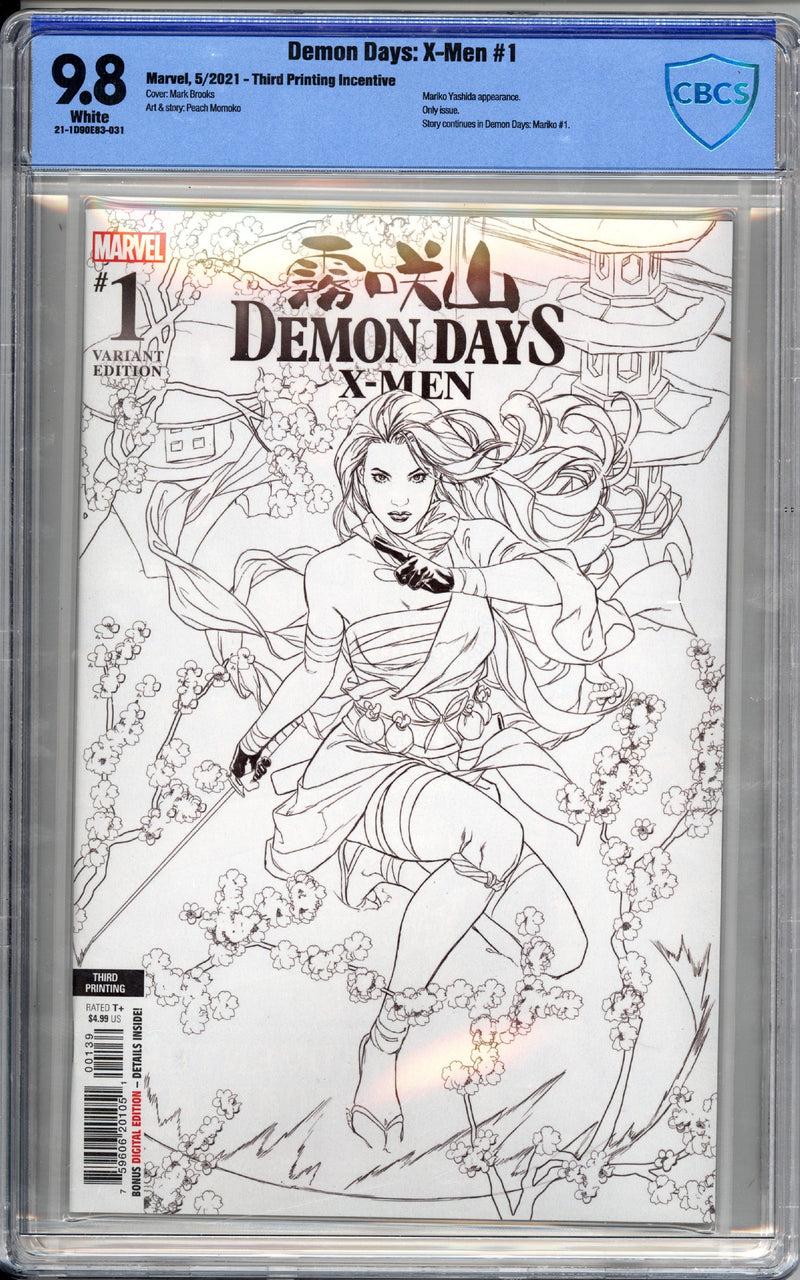 DEMON DAYS X-MEN #1 CBCS 9.8 3RD PRINT RATIO