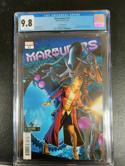 Marauders #17 CGC 9.8 Marvel vs. Alien Variant Cover