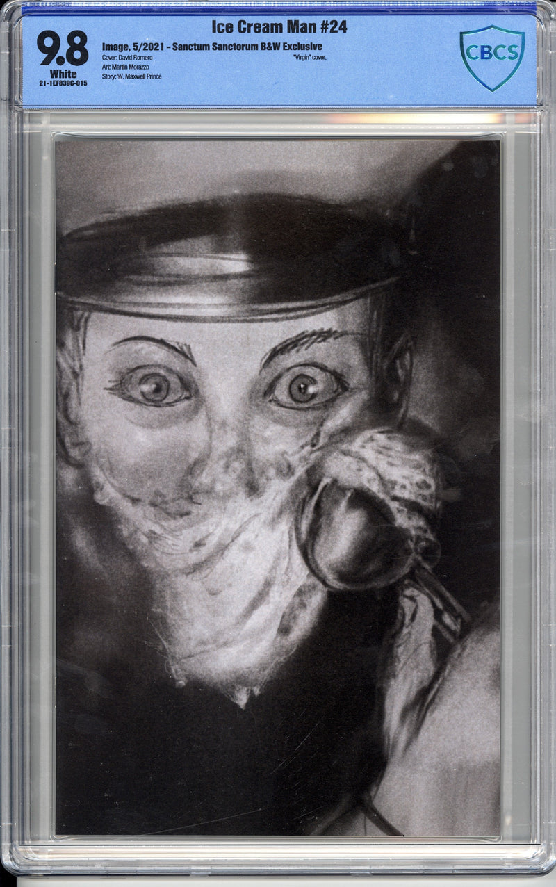 ICE CREAM MAN #24 CBCS 9.8 ROMERO B&W VIRGIN