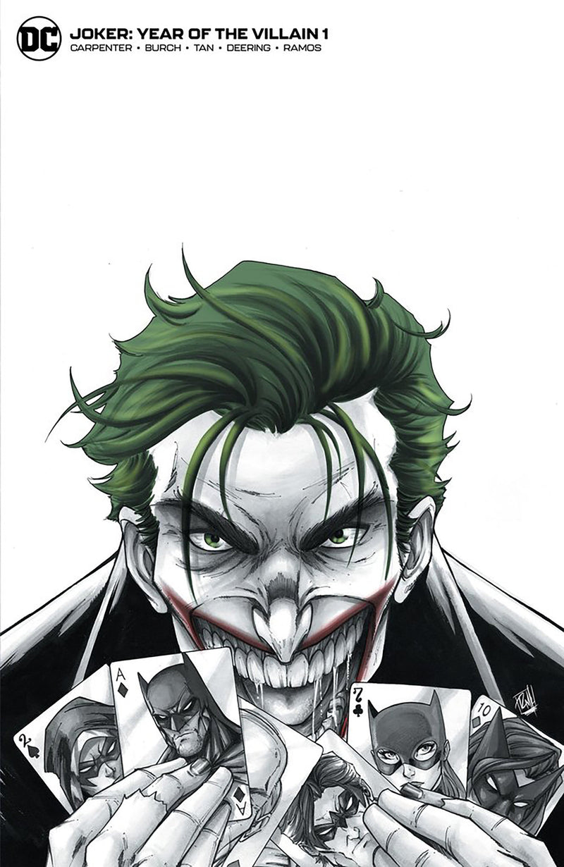 JOKER YEAR OF THE VILLAIN #1 AI - RYAN KINCAID EXCLUSIVE SKETCH COVER B