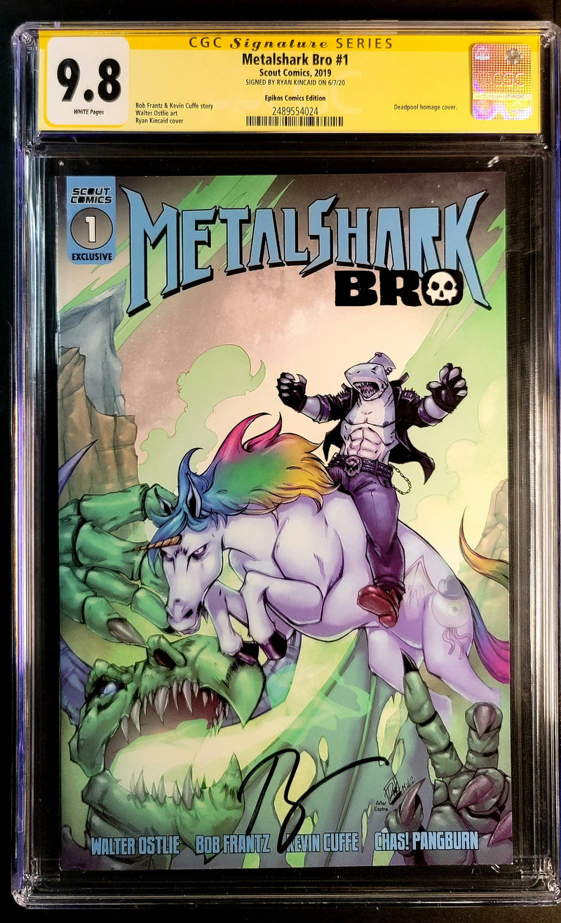 METALSHARK BRO #1 CGC SS 9.8 RYAN KINCAIDカバーアーティストサイン入り