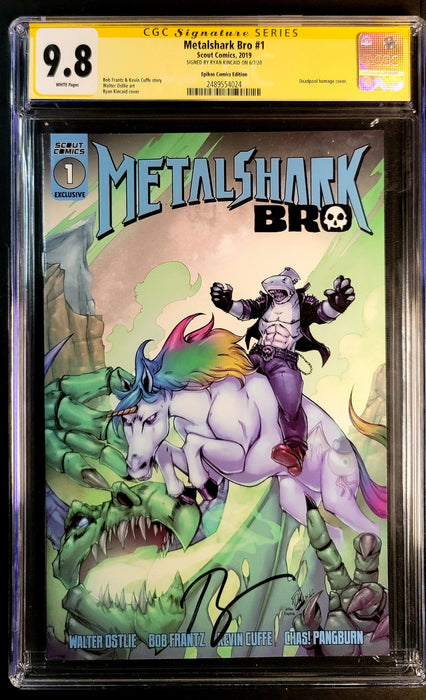 Metalshark Bro #1 CGC SS 9.8 Signed by Cover Artist Ryan Kincaid