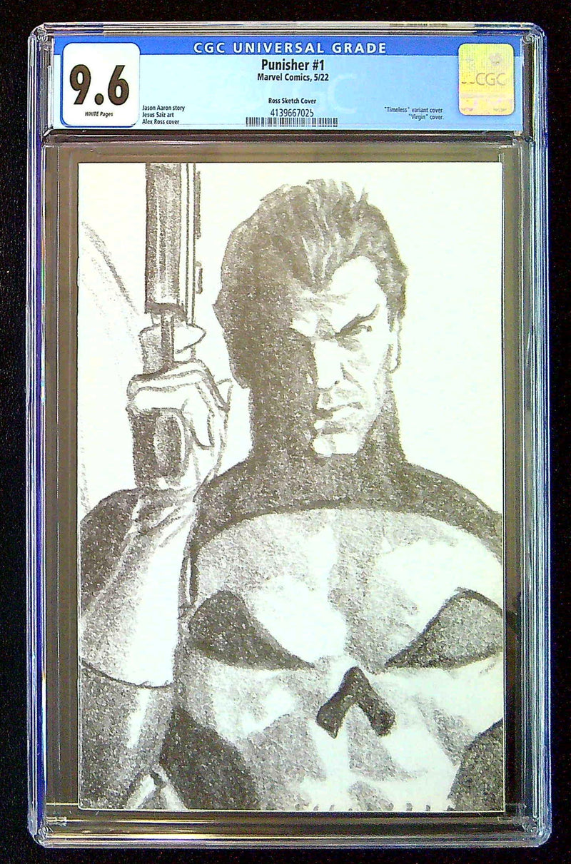 パニッシャー #1 CGC 9.6 アレックス・ロス タイムレス スケッチ バージン CGC 9.6