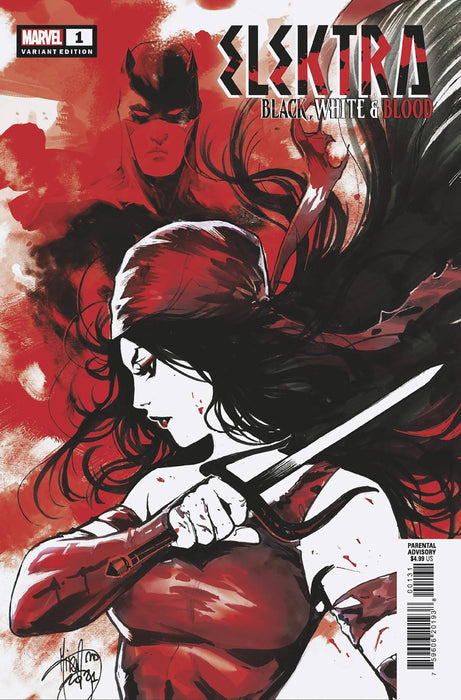 ELEKTRA BLACK WHITE BLOOD #1 ARTIST B VAR