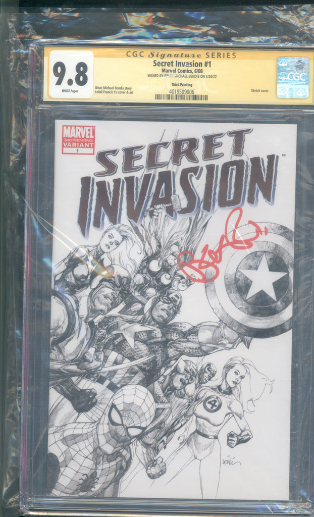 Secret Invasion (2008) # 1 third printing CGC SS