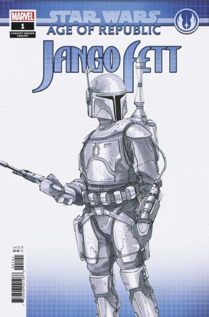 STAR WARS AGE OF REPUBLIC - JANGO FETT #1 CVR D VARIANT LUKE ROSS COVER
