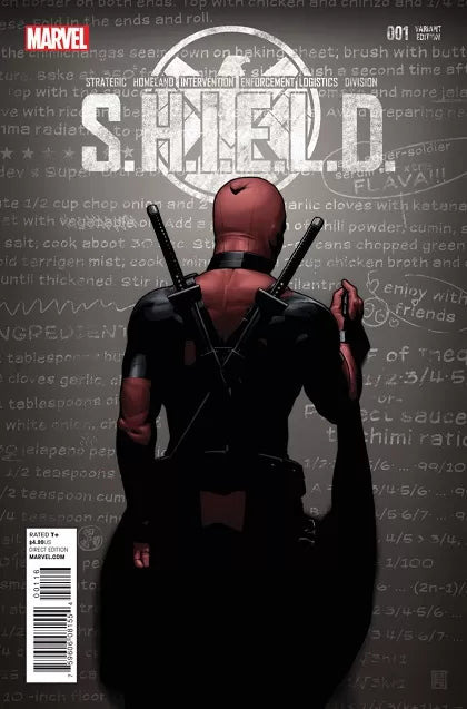 S.H.I.E.L.D. #1 MARVEL 2014 John Tyler Christopher Deadpool Party Color Variant