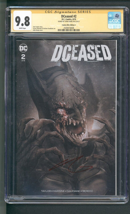 Dceased #2 CGC SS 9.8 Signed by John Giang Comic Elite Exclusive Joker Cameo2