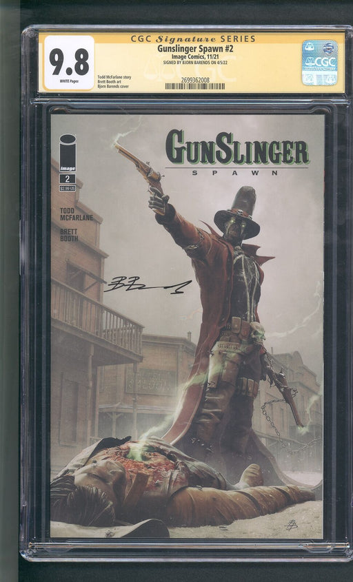 Gunslinger Spawn #2 CGC 9.8 Signed by BJORN BARENDS