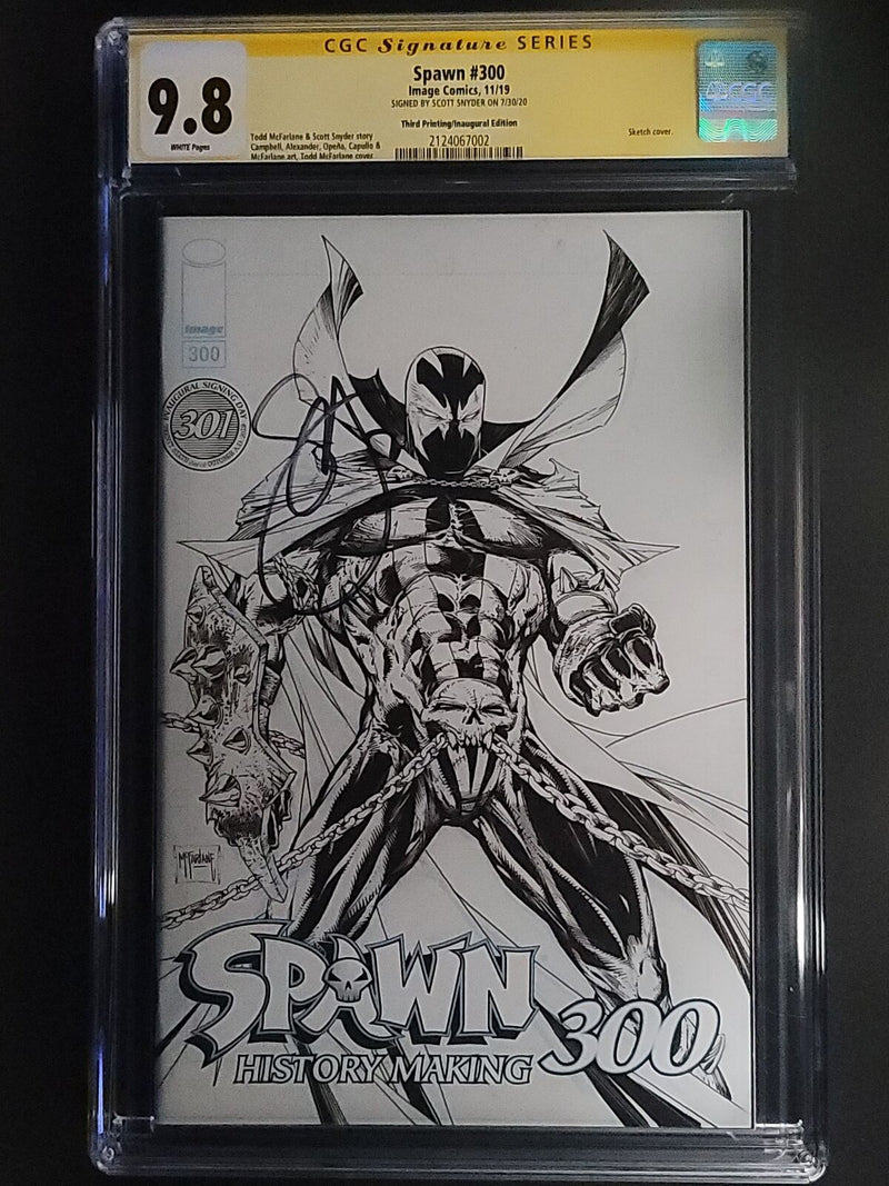 SPAWN #300 3RD PRINT CGC SS 9.8 スコット・スナイダー直筆サイン入り