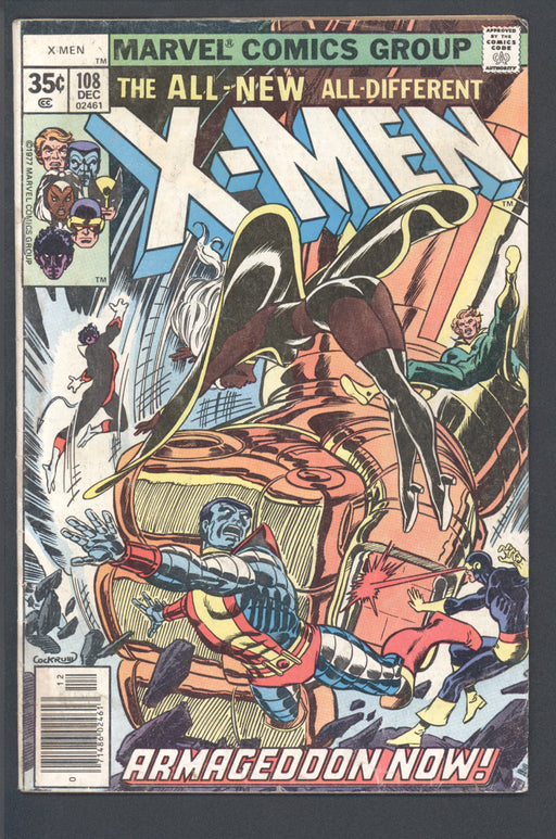 X-MEN #108 MARVEL COMICS 1977 1ST JOHN BYRNE ARTWORK ON X-MEN