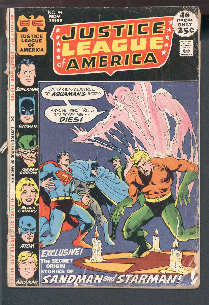 JUSTICE LEAGUE OF AMERICA #94 DC COMICS 1971